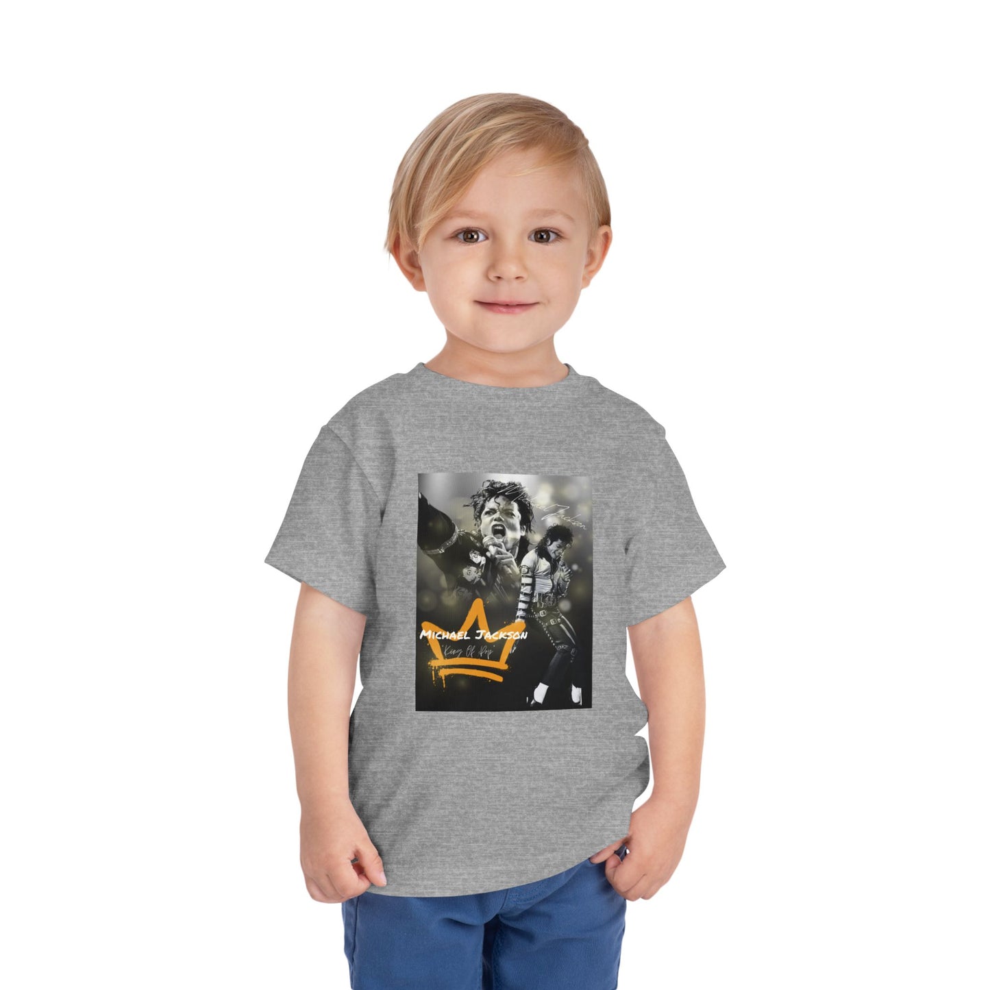 Toddler Short Sleeve Tee with Crown Design - Cool Kids T-Shirt, Unique Gift, Birthday Outfit, Everyday Wear, Explore Fashion