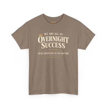Christian Graphic Tee — “Overnight Success” Inspirational Faith T-Shirt