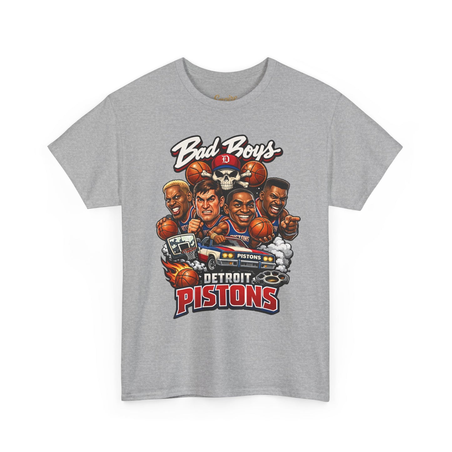 Detroit Pistons "Bad Boys" T-Shirt — Vintage Basketball Team Tee