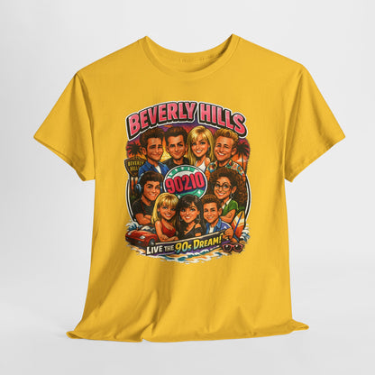 90s TV Cast Graphic Tee — 'Beverly Hills 90210' Retro Reunion Shirt