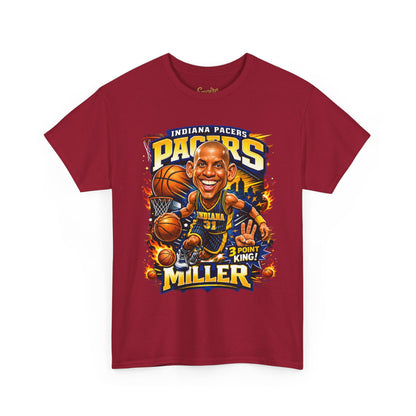 Pacers Miller 3-Point King Basketball T-Shirt