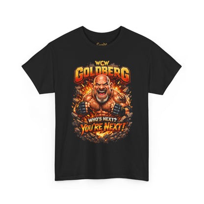 WCW Goldberg 'Who's Next? You're Next!' T-Shirt – Retro Wrestling Fan Tee