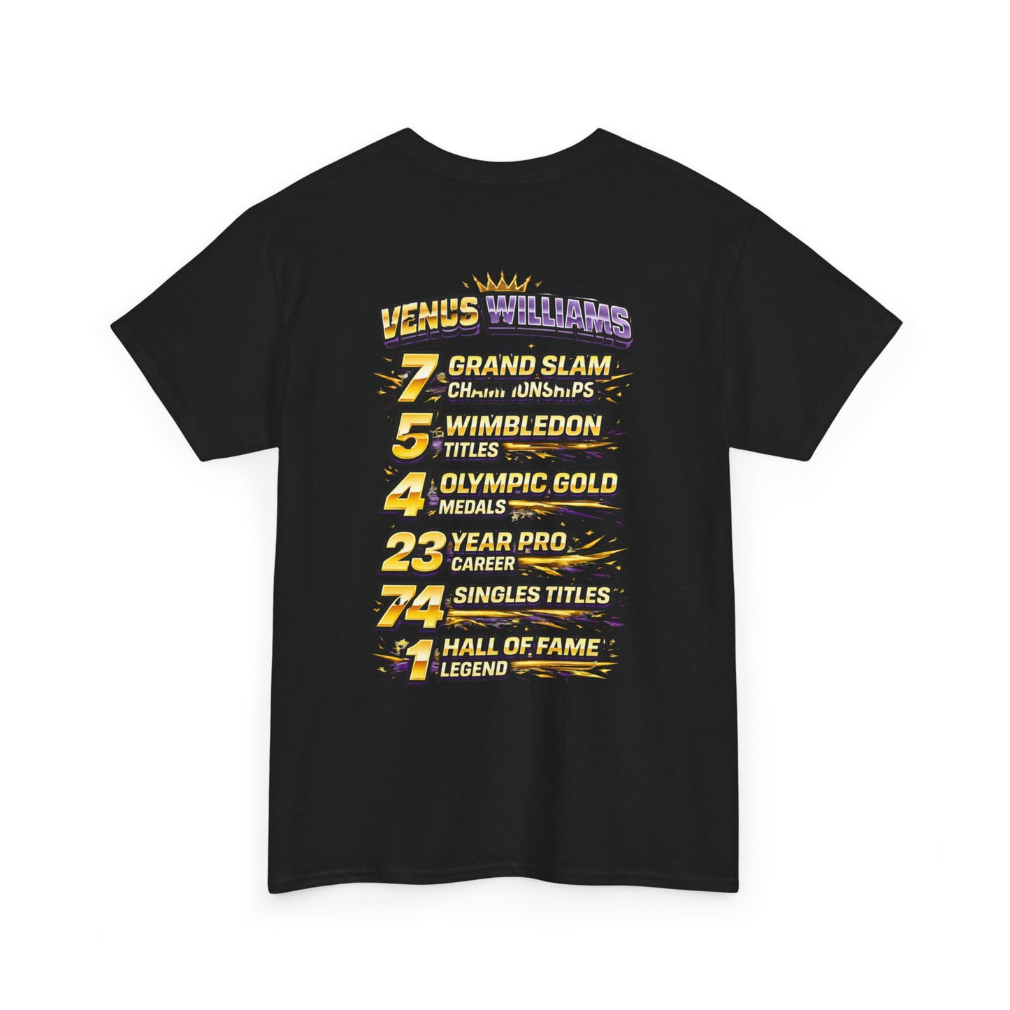Queen V Tennis Tee — "Queen V" Venus Williams Tribute Shirt