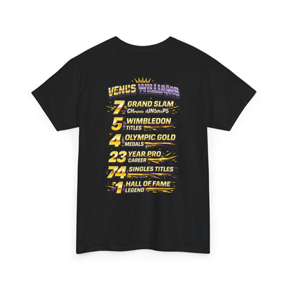 Queen V Tennis Tee — "Queen V" Venus Williams Tribute Shirt