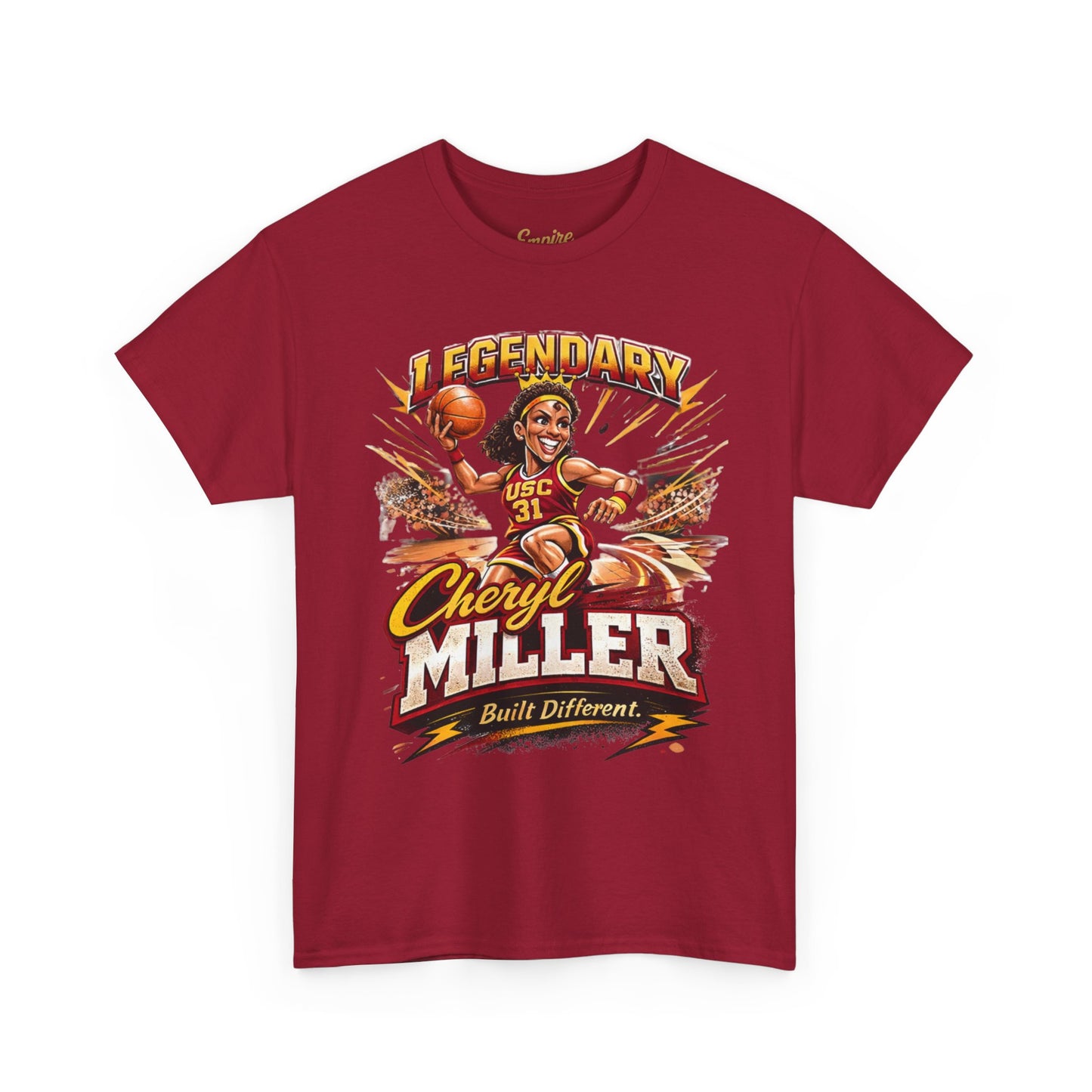 Legendary Cheryl Miller Basketball T-Shirt — 4x NCAA Champion, 1984 Gold Medalist