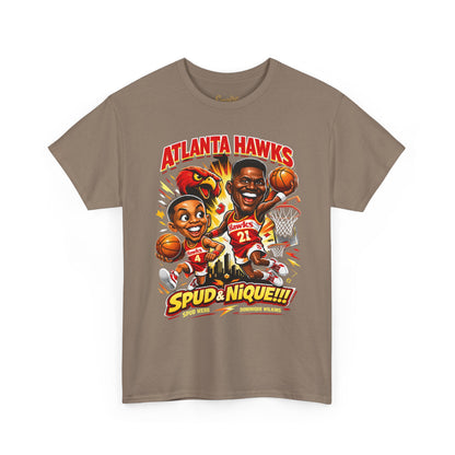 Atlanta Hawks 'Spud & Nique' Graphic Tee — Retro Basketball Fans Shirt