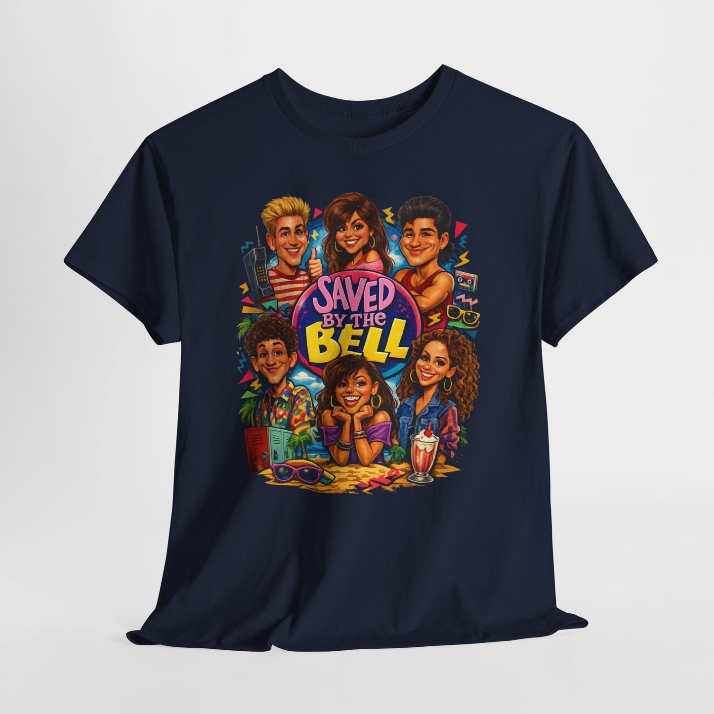 Saved by the Bell Cast Graphic Tee – Retro 90s TV Show Shirt