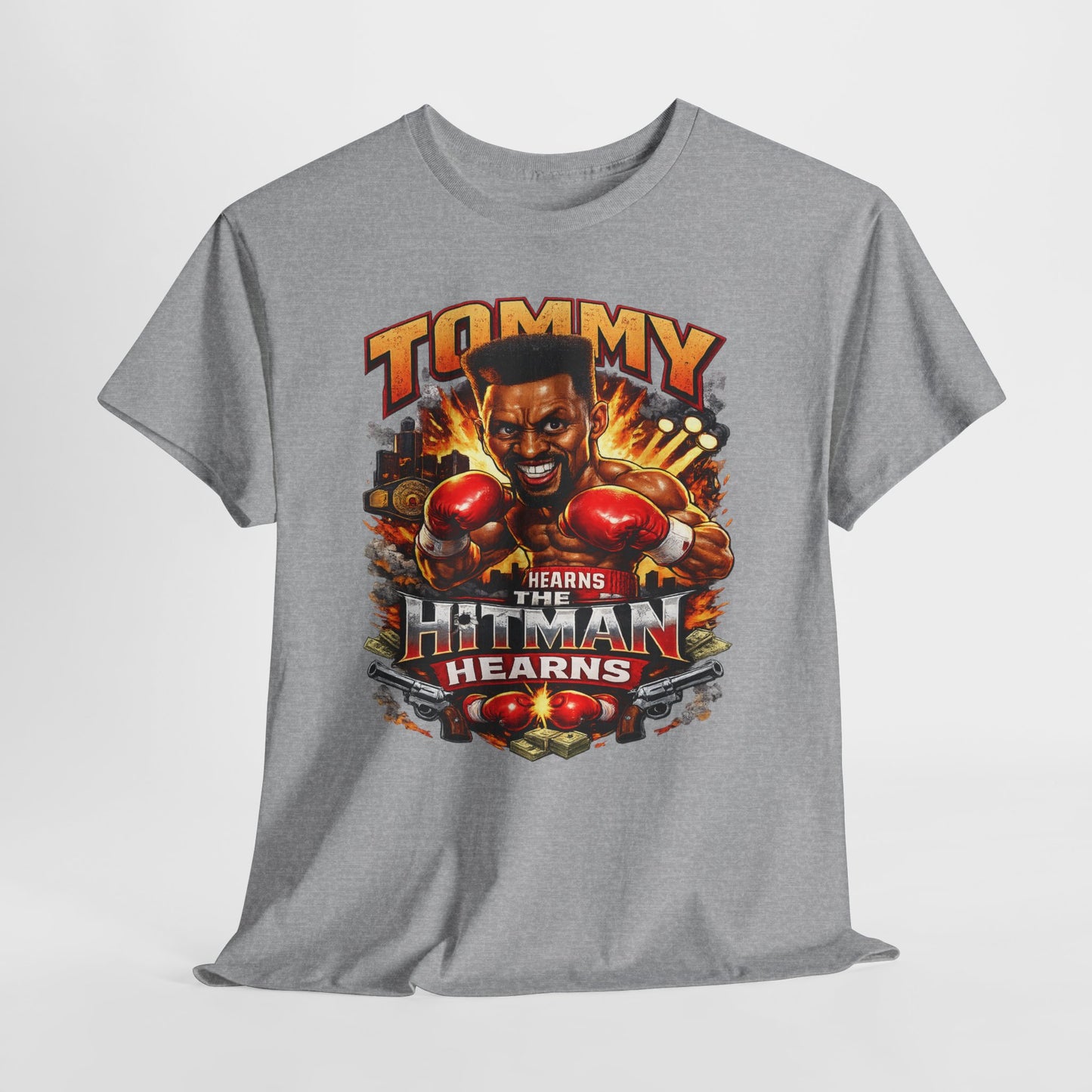 Tommy Hearns Boxing T-Shirt — Hitman Hearns Vintage Fight Graphic Tee