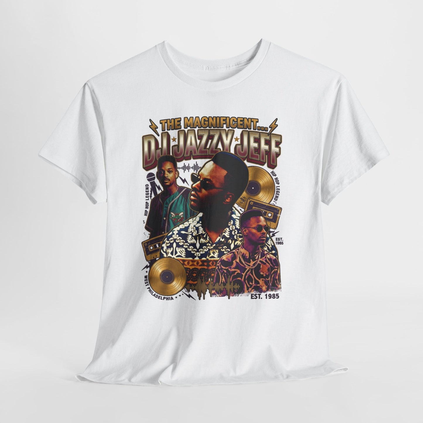DJ Jazzy Jeff Tribute Tee — "The Magnificent DJ Jazzy Jeff" Retro Hip-Hop Graphic Shirt