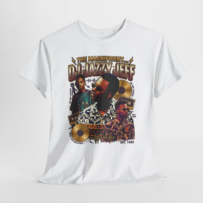 DJ Jazzy Jeff Tribute Tee — "The Magnificent DJ Jazzy Jeff" Retro Hip-Hop Graphic Shirt