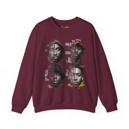 Wrecking Crew "Juice" Movie Legends Crewneck Sweatshirt — Collage Portraits & Lyrics