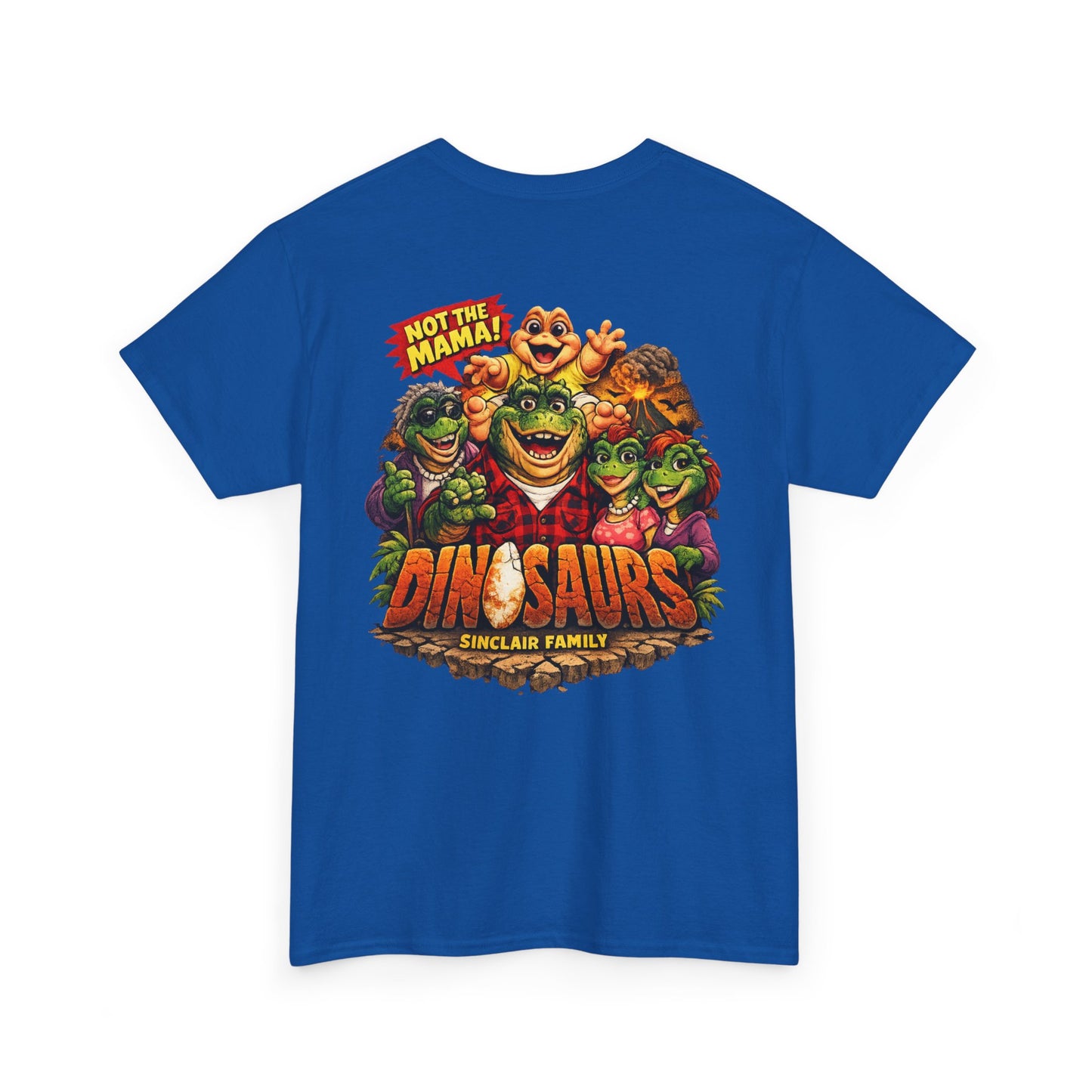 Dinosaurs Family Graphic Tee — 'Not the Mama' Retro Dino T-Shirt
