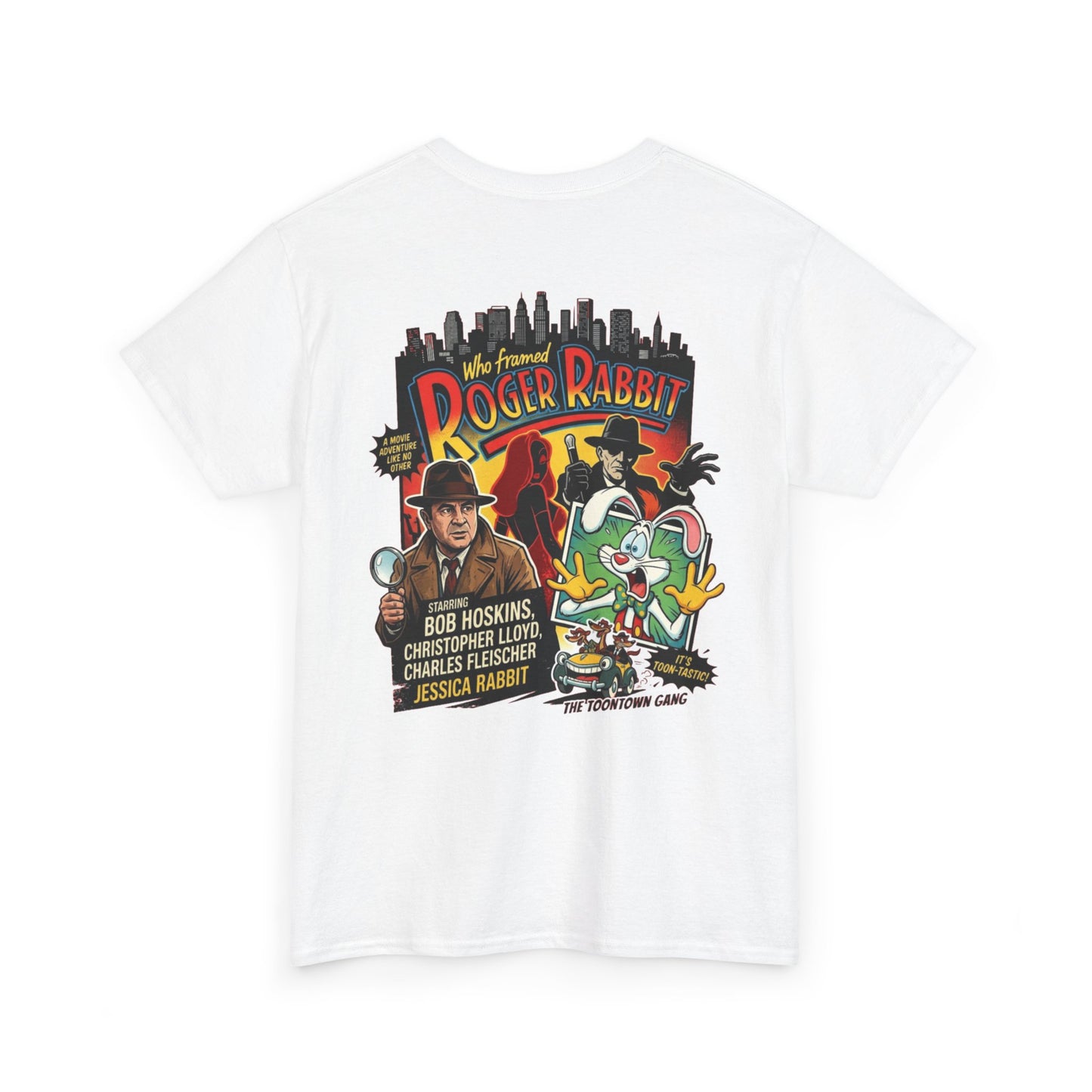Who Framed Roger Rabbit Poster Tee — Retro Movie Graphic T-Shirt