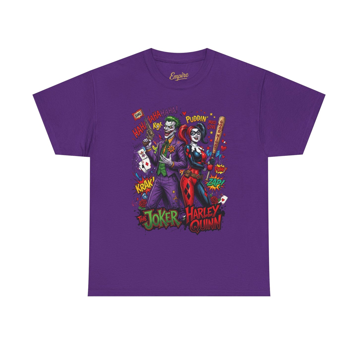 Graphic Tee — Joker & Harley Comic Art T-Shirt