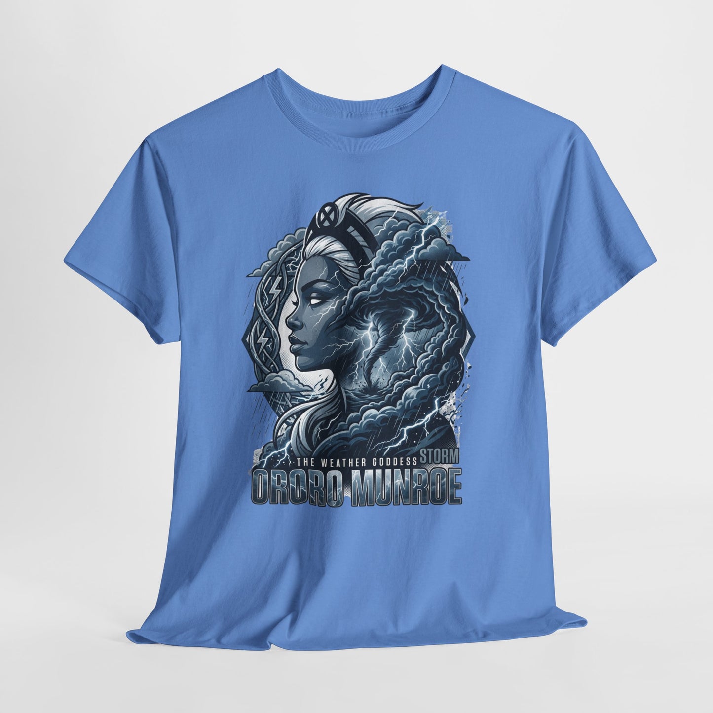 Storm Goddess Graphic Tee — Sci‑Fi Portrait T-Shirt