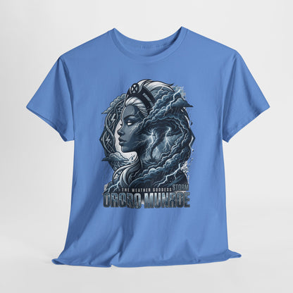Storm Goddess Graphic Tee — Sci‑Fi Portrait T-Shirt