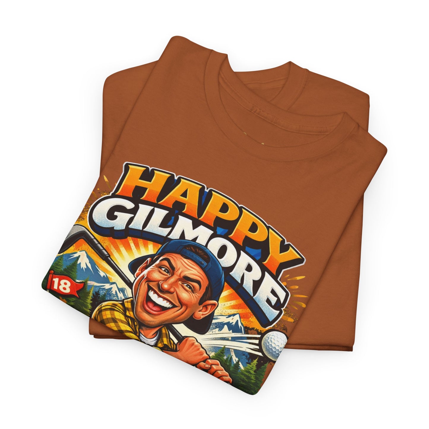 Happy Gilmore Golf T-Shirt — Vintage Funny Movie Golf Tee (‘Tap It In’ Design)