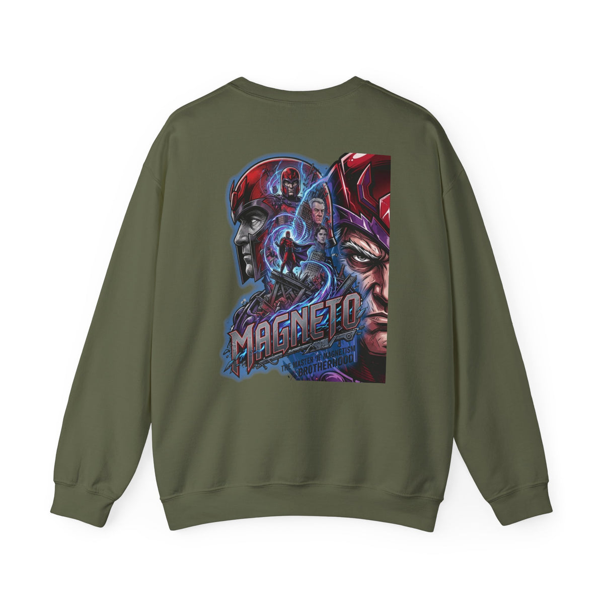 Magneto Graphic Sweatshirt — X‑Men Mutant Comic Crewneck