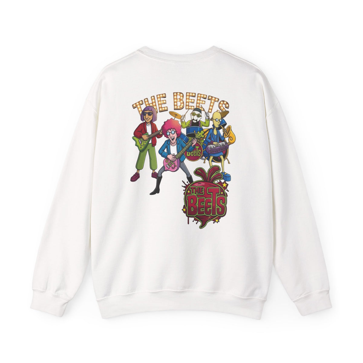 Crewneck Sweatshirt — The Beets Band Graphic (Back & Chest Logo)