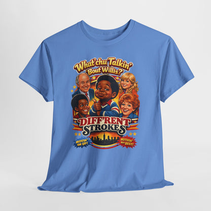 Different Strokes Retro TV Tee — "Whatchu Talkin' 'Bout Willis?" Vintage Sitcom T-Shirt