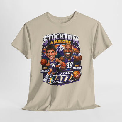 Utah Jazz Basketball Tribute Tee, Unisex Cotton Shirt, NBA Fan Gift, Sports Apparel, Retro Graphic T-Shirt