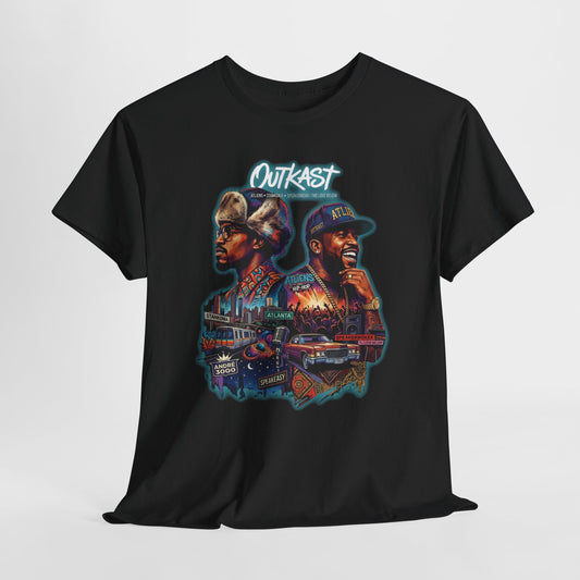 Hip Hop Dual Portrait T‑Shirt — Vintage Rap Artist Graphic Tee