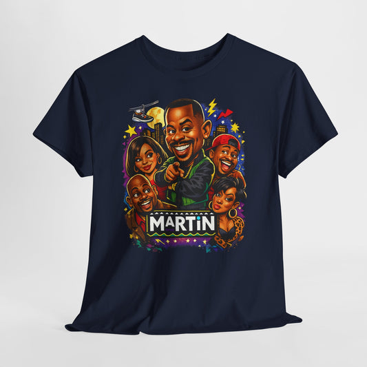Martin TV Show Caricature T-Shirt – Retro 90s Sitcom Tribute Tee