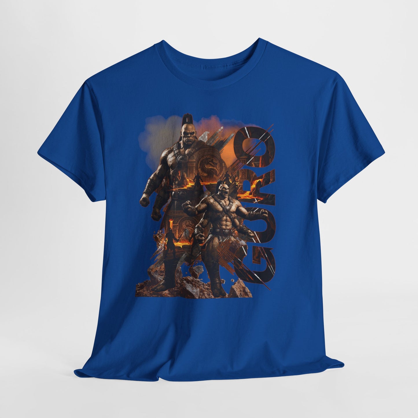 Goro Warrior Graphic Tee — Fantasy Samurai & Skull Design