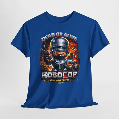 Robocop Graphic Tee — Retro Action Movie Shirt ("Your Move Creep")
