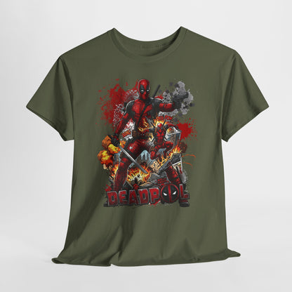 Deadpool Graphic Tee — Comic Action Superhero T‑Shirt