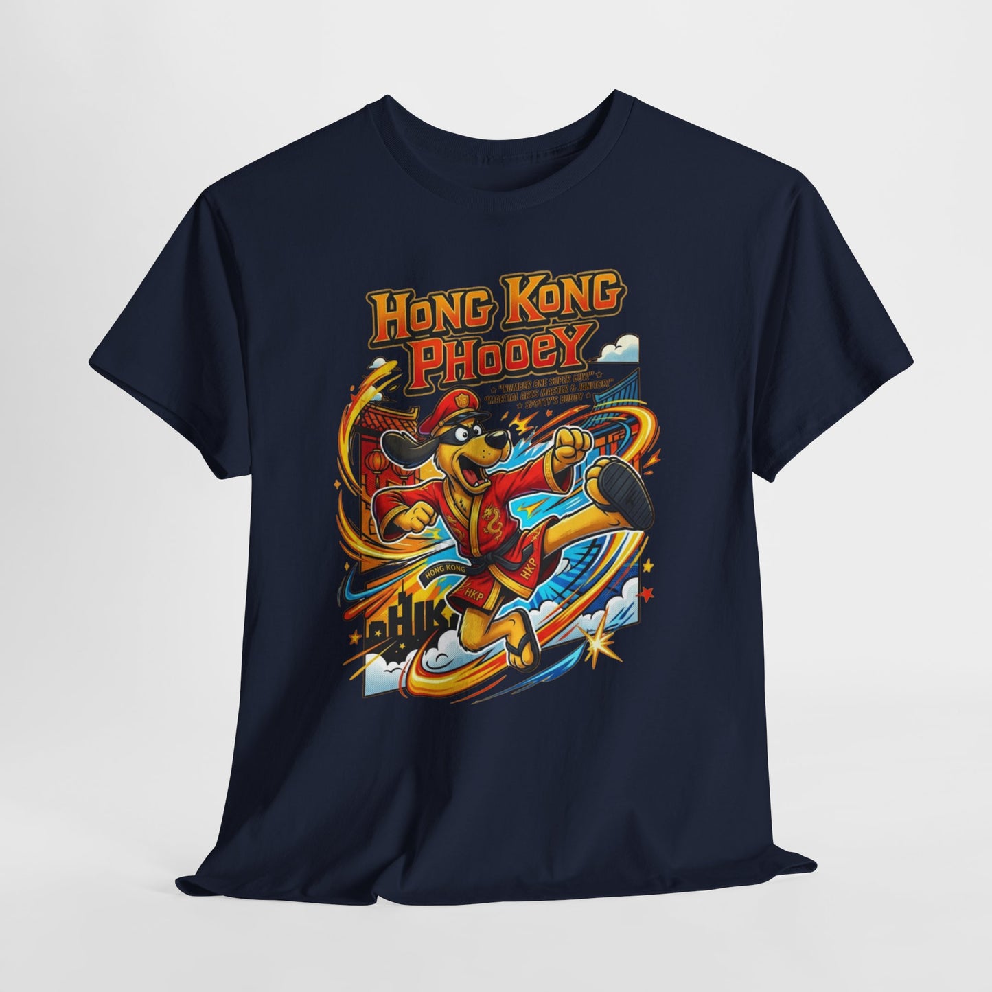 Hong Kong Phooey Retro Cartoon T-Shirt — Vintage Animated Hero Tee