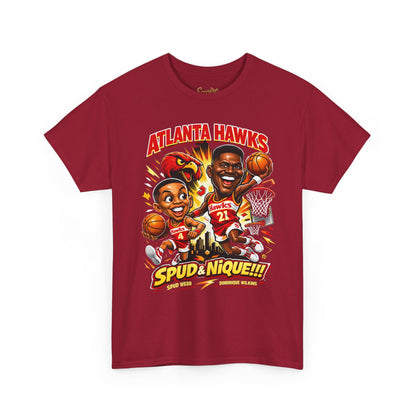 Atlanta Hawks 'Spud & Nique' Graphic Tee — Retro Basketball Fans Shirt