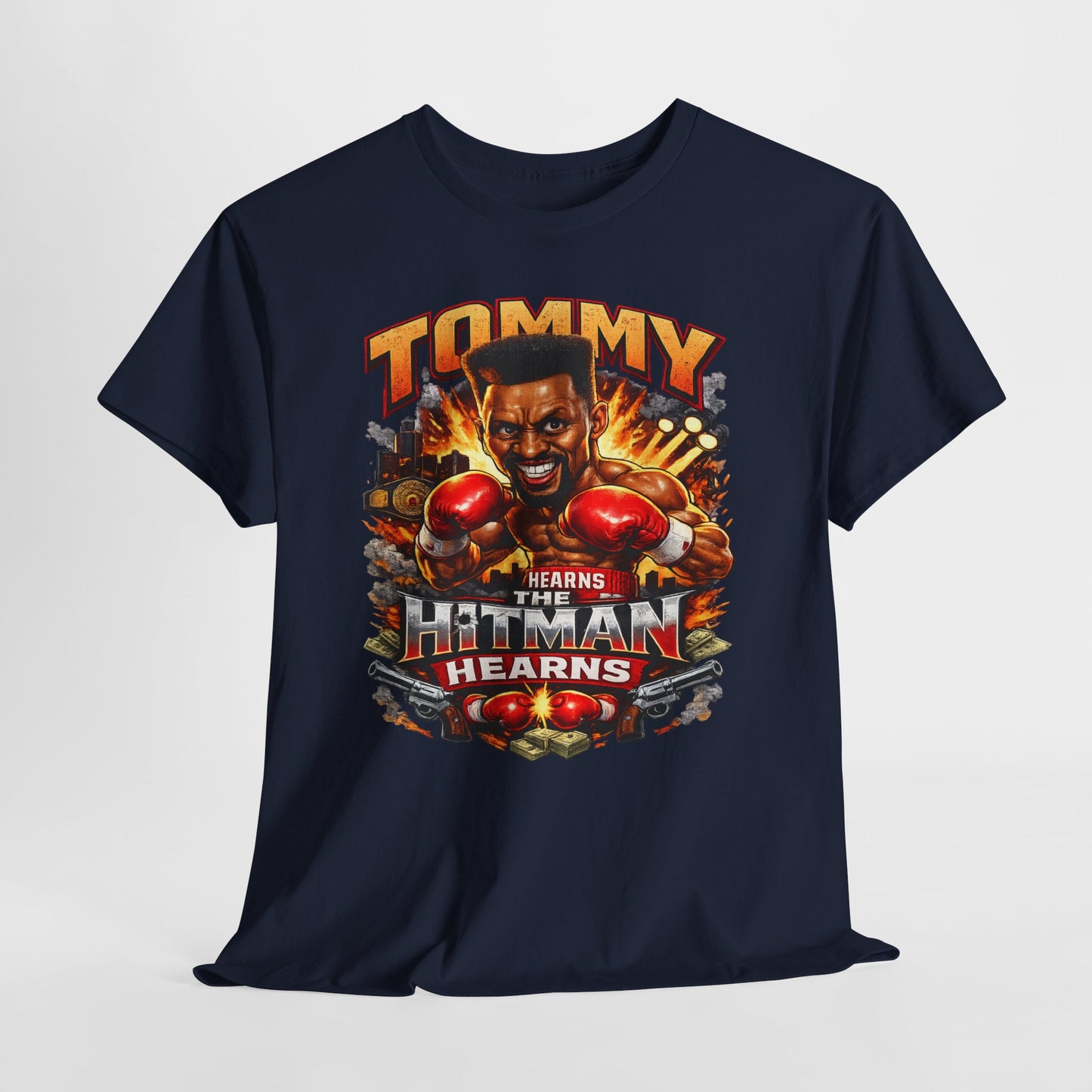Tommy Hearns Boxing T-Shirt — Hitman Hearns Vintage Fight Graphic Tee