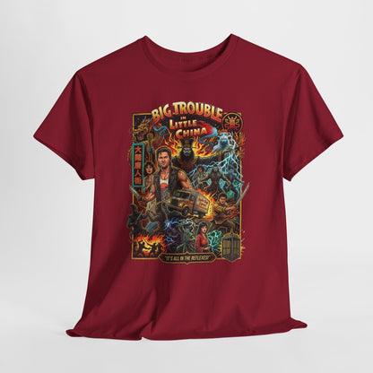 Big Trouble Little China Movie Poster T-Shirt — Retro 80s Action Graphic Tee