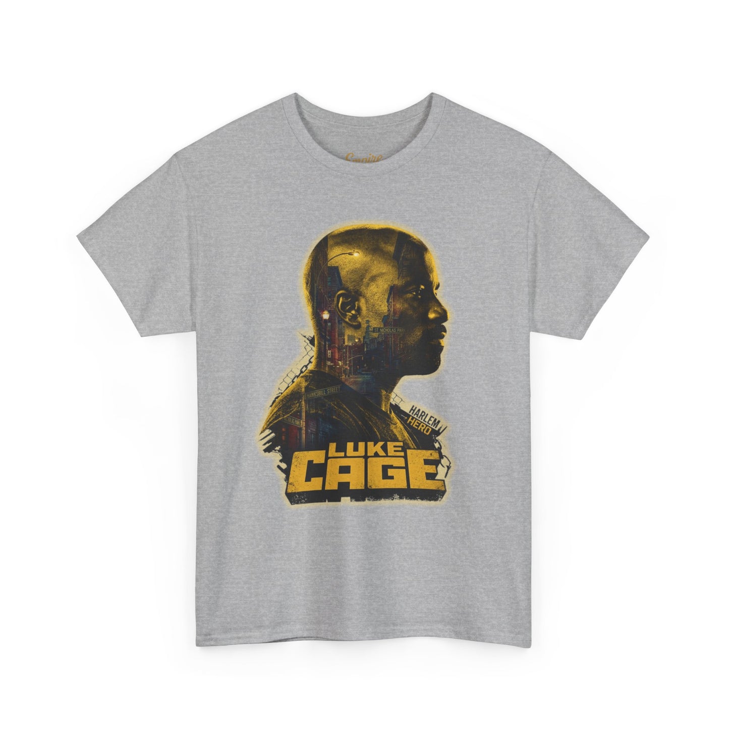 Luke Cage Profile Graphic Tee — Retro Marvel Street Hero T‑Shirt