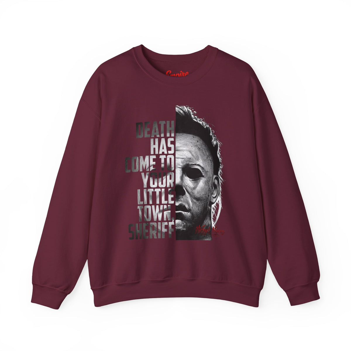 Death Has Come to Your Little Town Sheriff 'Michael Myers' Horror Crewneck