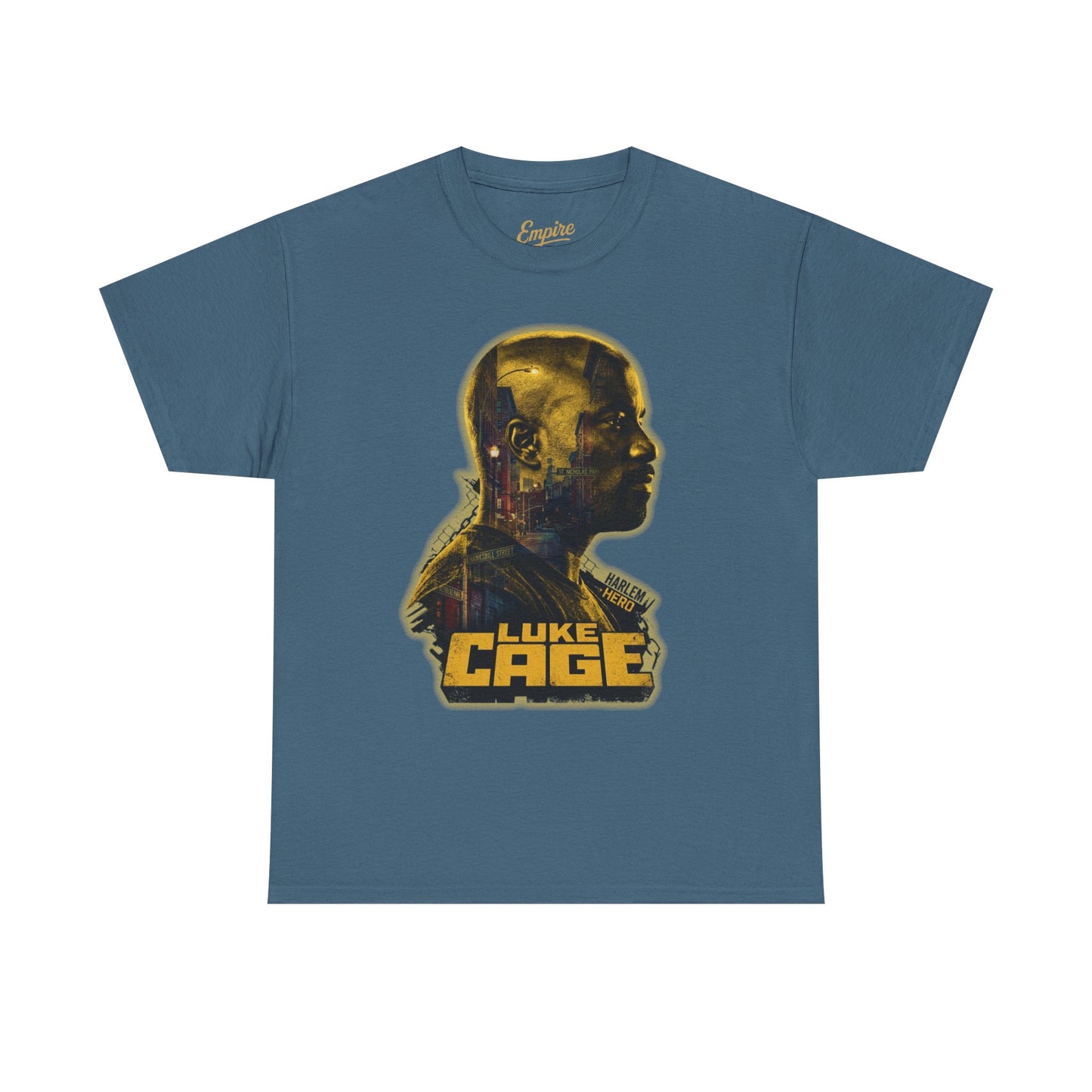 Luke Cage Profile Graphic Tee — Retro Marvel Street Hero T‑Shirt