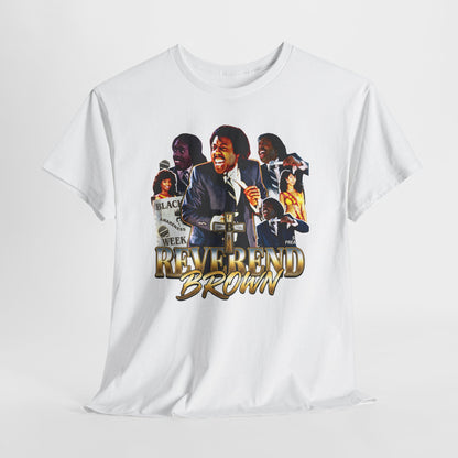 Reverend Brown Vintage Coming To America Collage T-Shirt