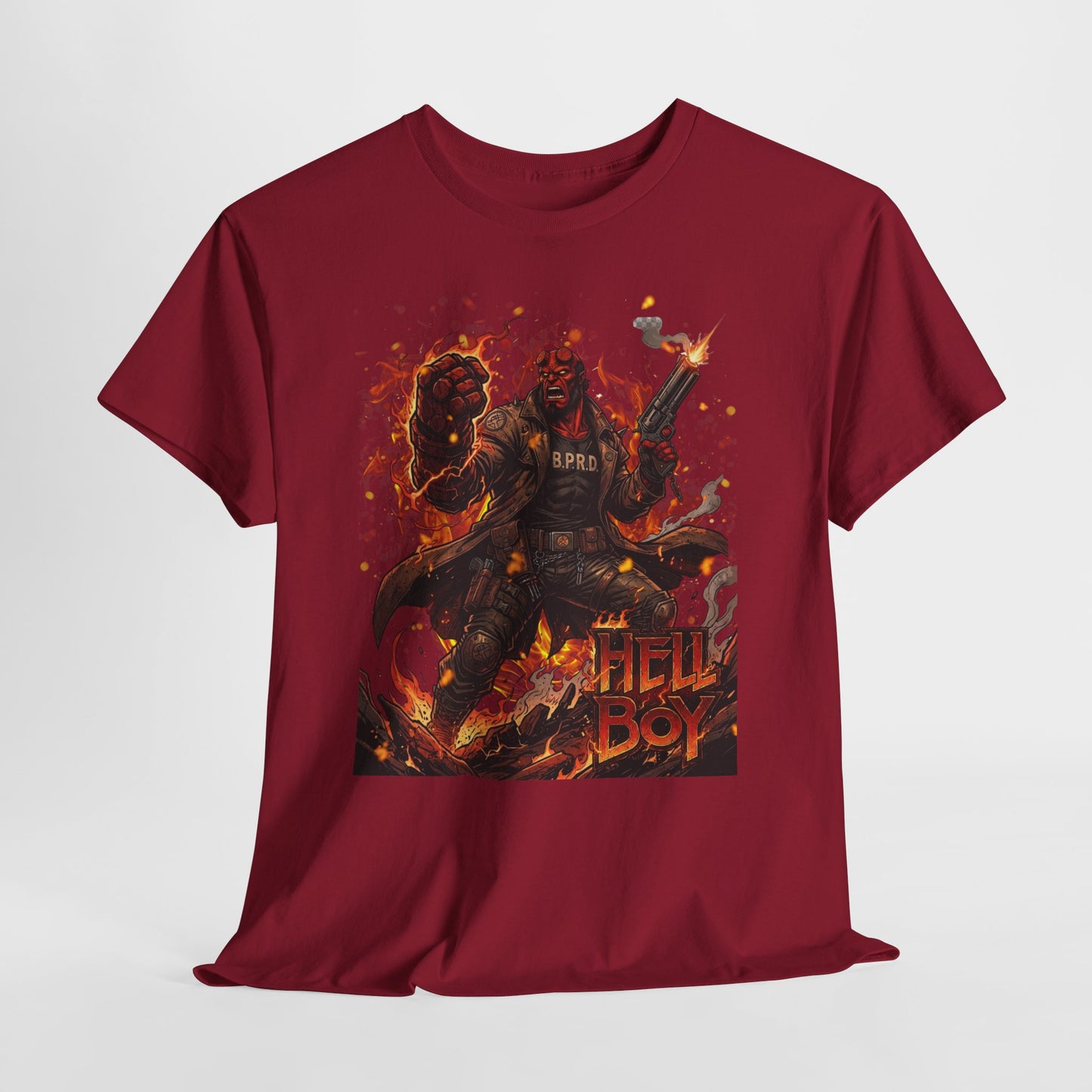 Hellboy Graphic Tee — Vintage Comic Illustration T-Shirt
