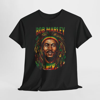 Reggae Legend Portrait Tee - Vintage Rasta Music Graphic T-Shirt