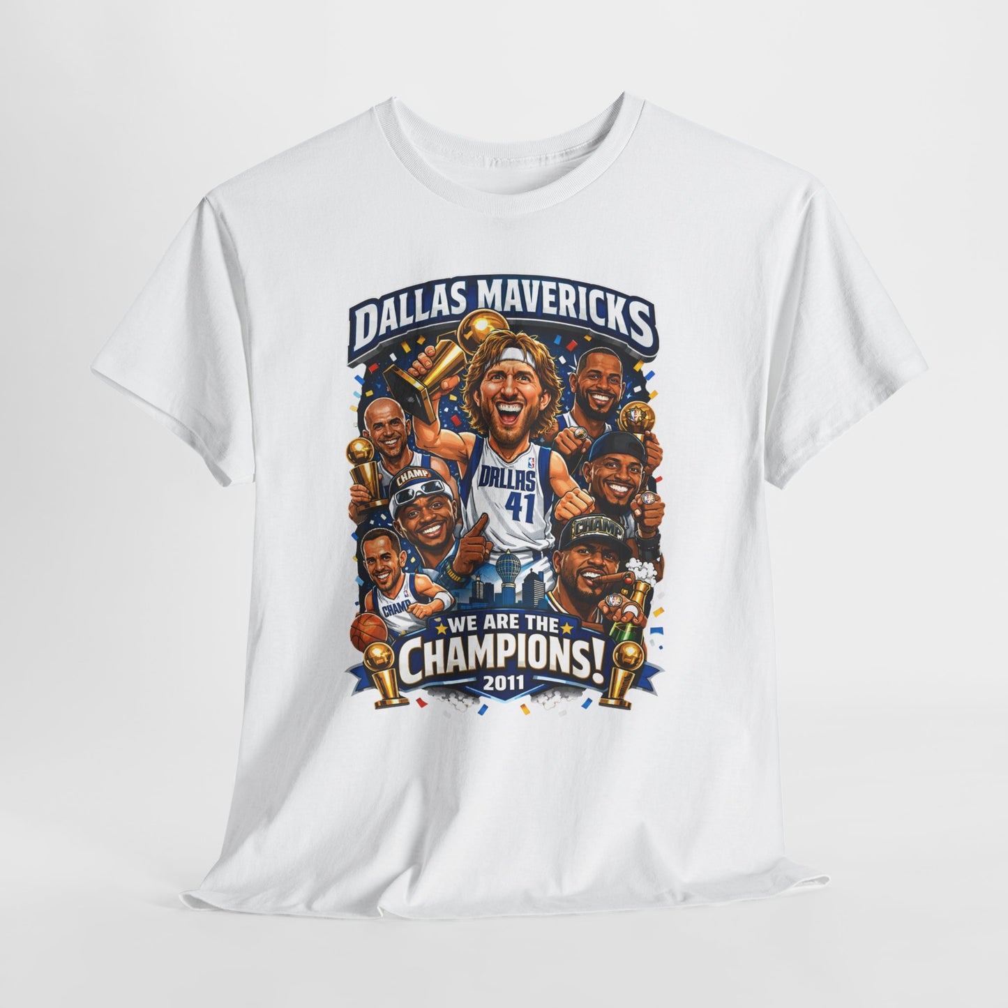 Dallas Mavericks Champions Tee – “We Are The Champions” Basketball Fan Shirt