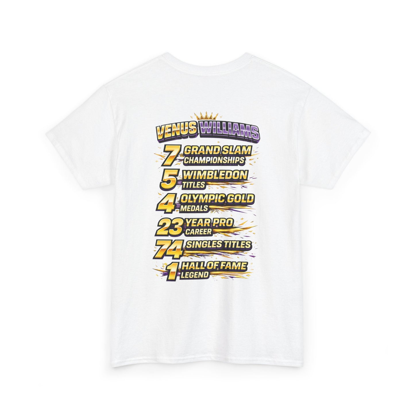 Queen V Tennis Tee — "Queen V" Venus Williams Tribute Shirt