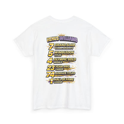 Queen V Tennis Tee — "Queen V" Venus Williams Tribute Shirt