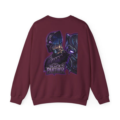 Black Panther Crewneck Sweatshirt — Marvel Black Panther Graphic