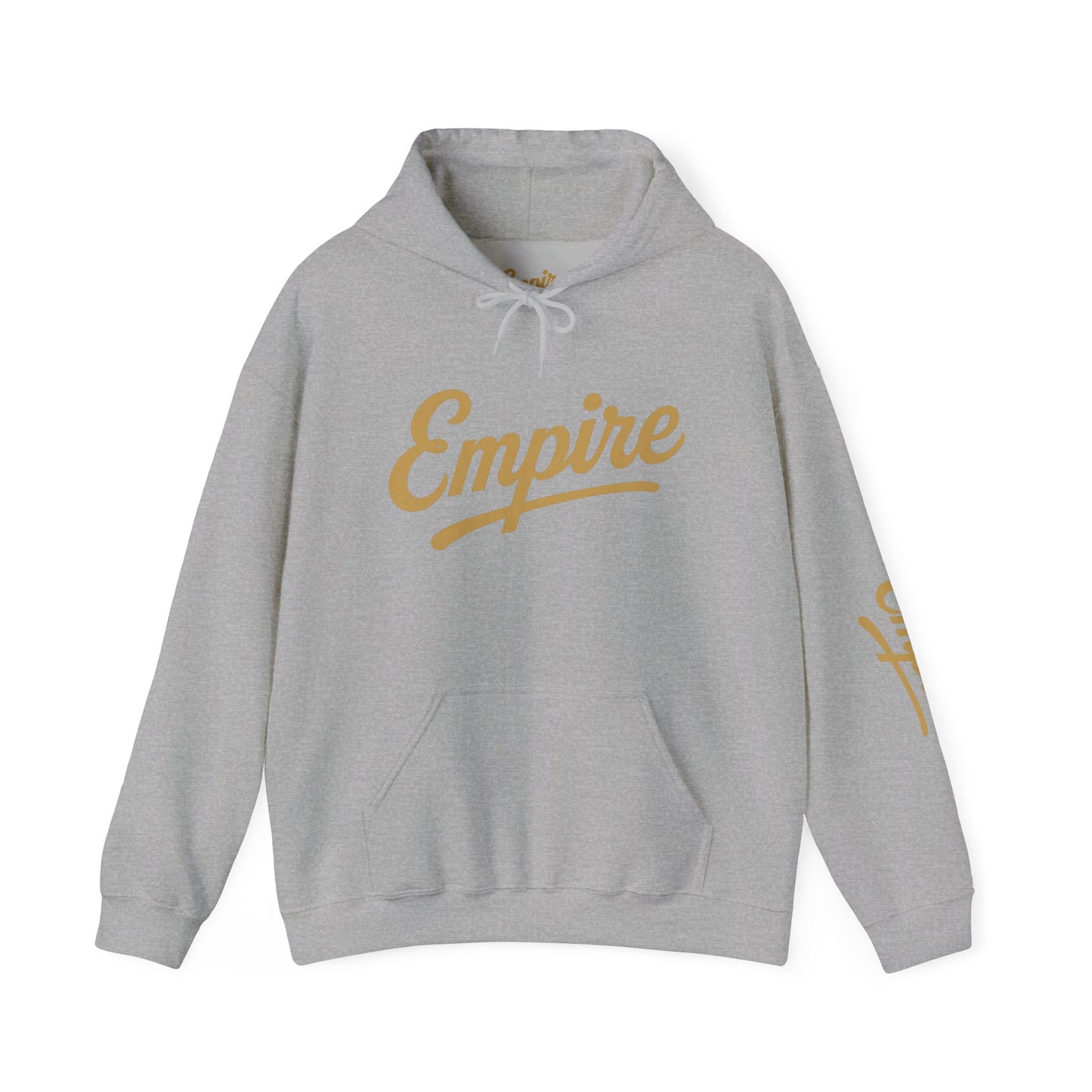 Empire Classic Hoodie | White Gold Logo Streetwear Sweatshirt