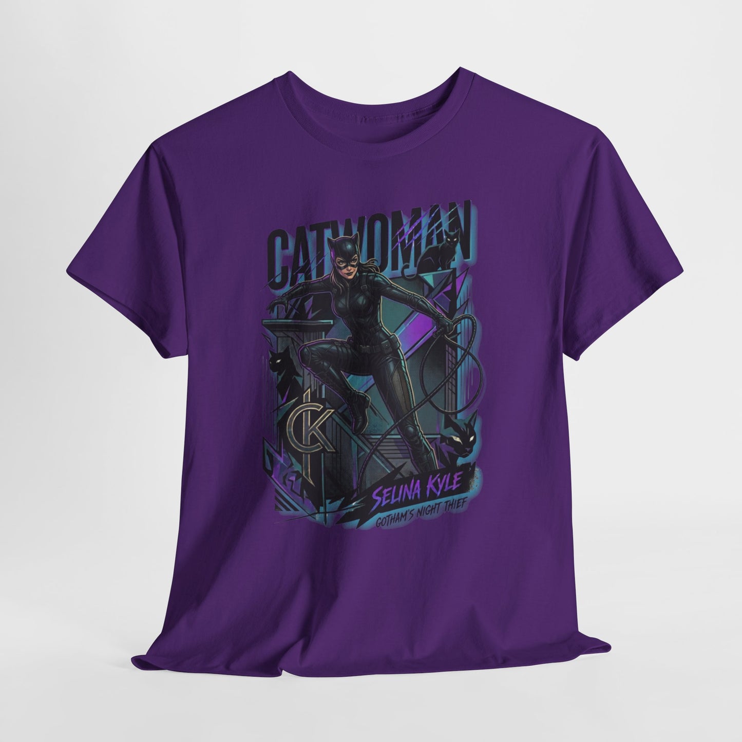 Catwoman Graphic Tee — Selina Kyle Comic Art T‑Shirt