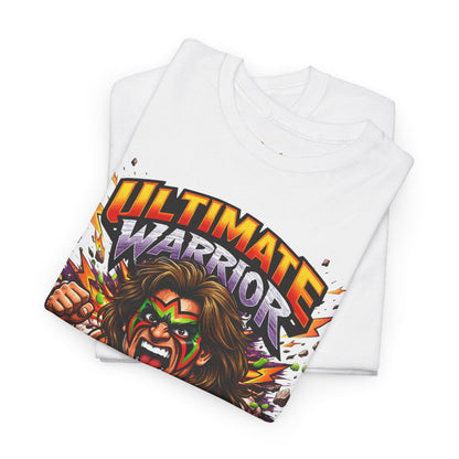 Ultimate Warrior Graphic Tee — Retro Wrestling Mascot T-Shirt