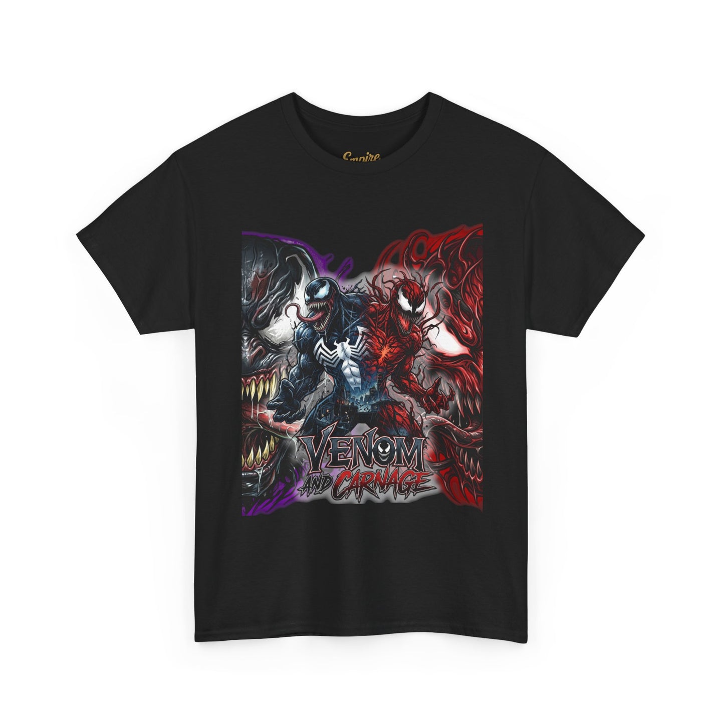 Venom vs Carnage Graphic Tee - Comic Movie Villains Shirt