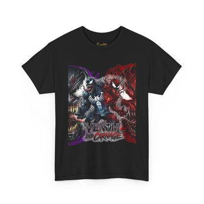 Venom vs Carnage Graphic Tee - Comic Movie Villains Shirt