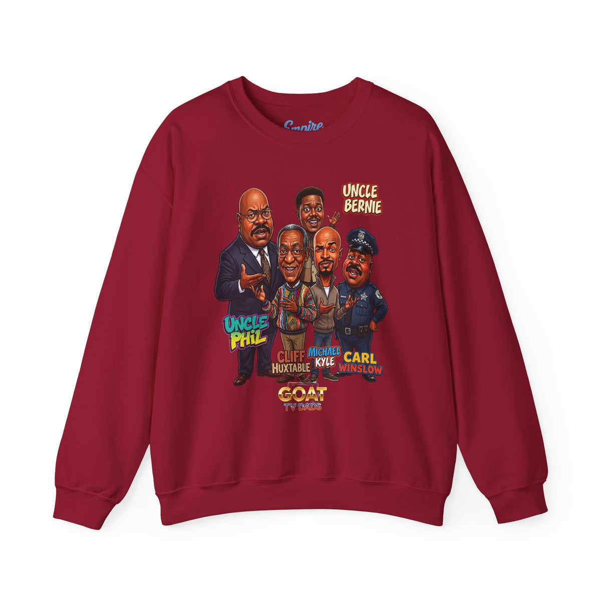 Cartoon Vintage GOAT TV Dad Crewneck Sweatshirt